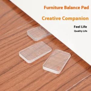 4/8Pcs Clear Furniture Leveling Shims Cabinet Leg Adjusters Wedge Gasket