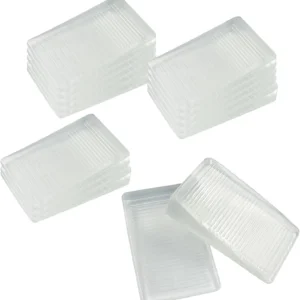 Gummikeile Unterlegscheiben, klar, 8er Pack, 0,4